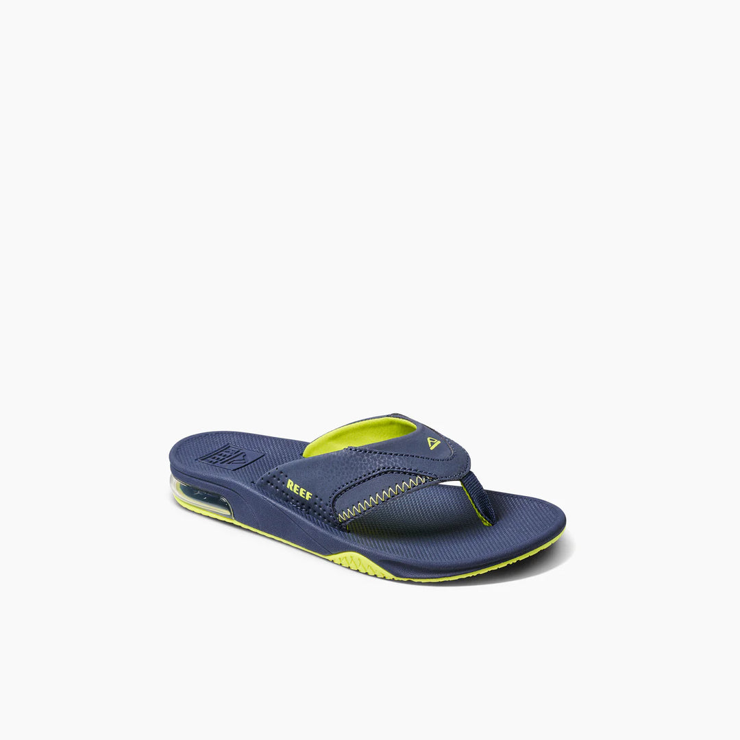 Reef Boys Kids Fanning Sandals - Lime/Navy 