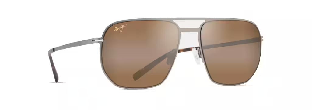 Maui Jim Sharks Cove Polarized Sunglasses - Satin Sepia/HCL Bronze 