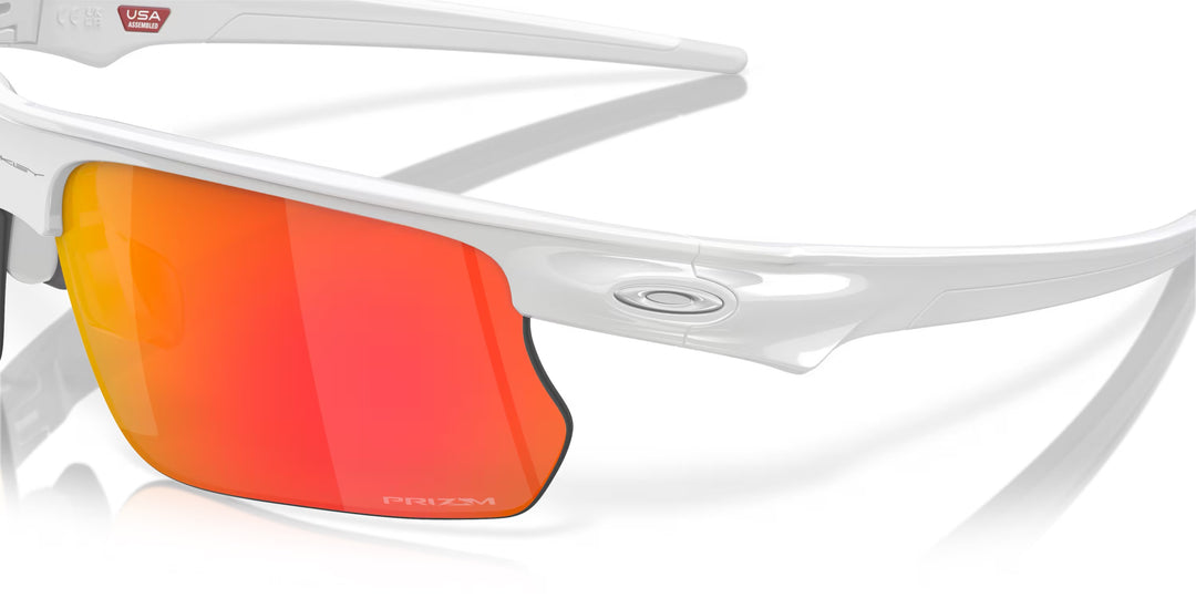 Oakley Bisphaera Polished White w/ Prizm Ruby