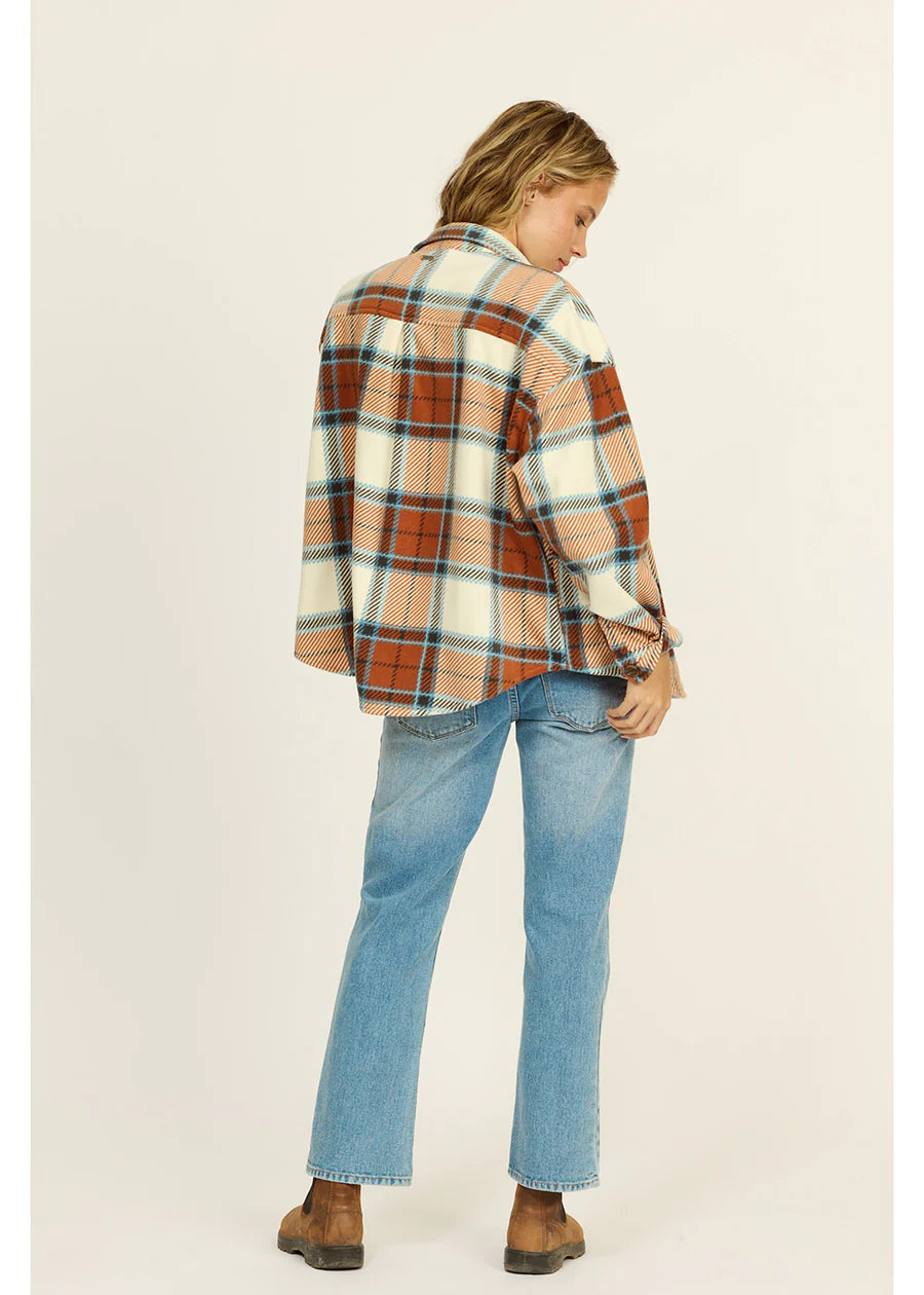 Sisstr Women's Washed Ashore Fleece - Terracotta 3