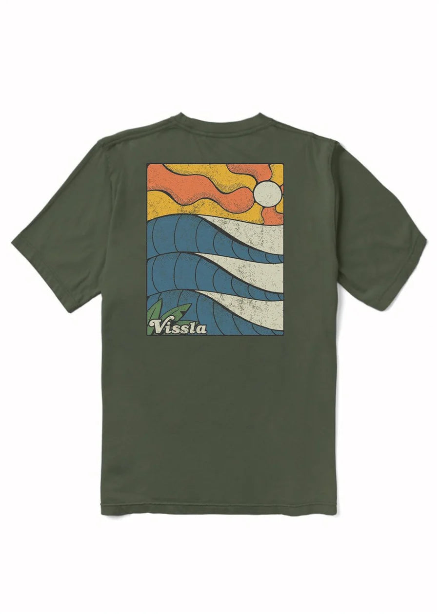 Vissla Men’s Caught Inside Premium Pkt Tee - Surplus