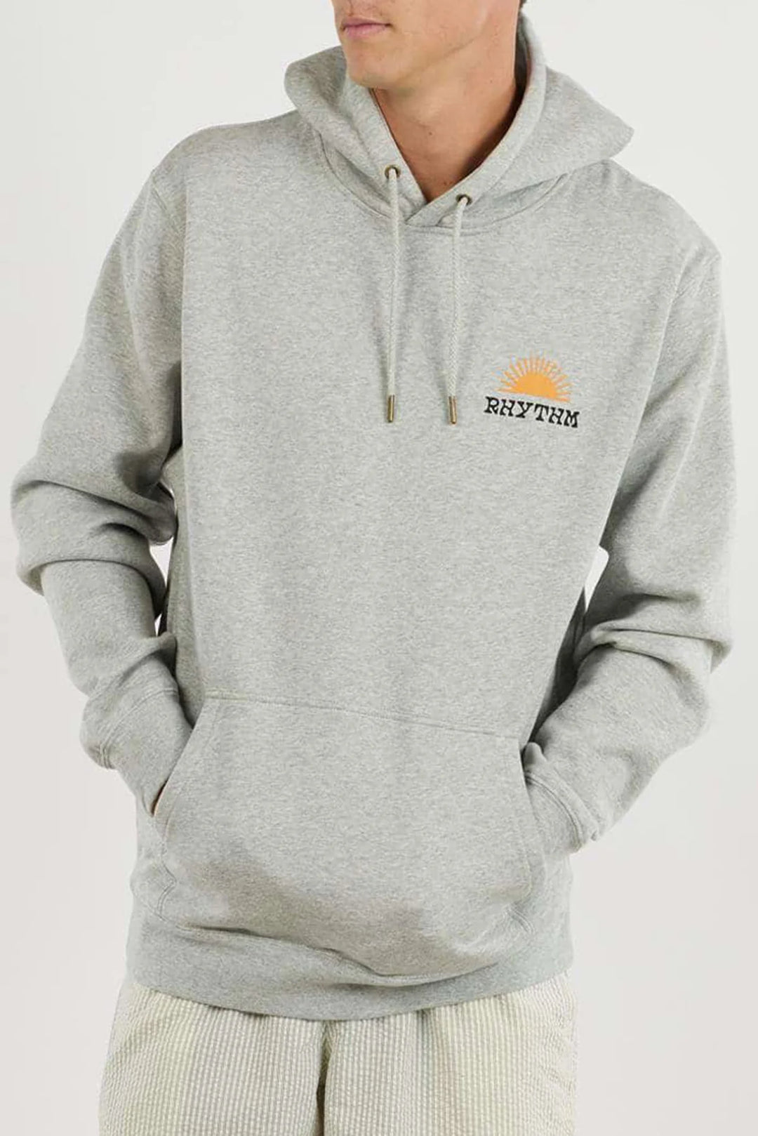 Rhythm Men’s Awake Fleece Hood - Grey Heather 