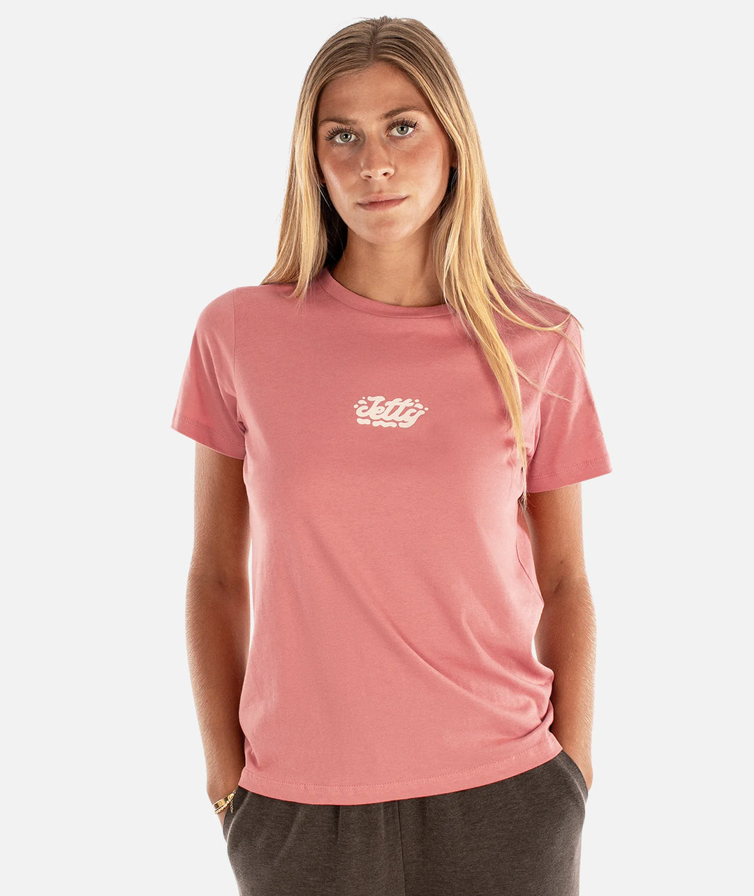 Jetty Women’s Droplet Tee - Dusty Rose 