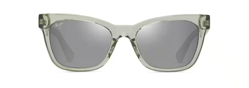 Maui Jim Hiwahiwa Polarized Sunglasses - Shiny Transparent Sage/Neutral Grey 1