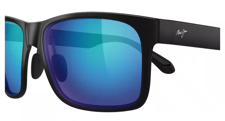 Maui Jim Red Sands XL Polarized Sunglasses - Matte Black/Blue Hawaii 2