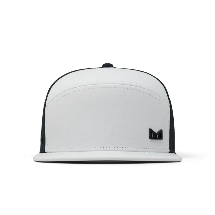 Melin Hydro Trenches Icon Snapback Hat - Black/White 1
