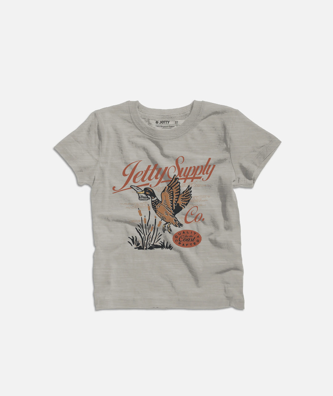 Jetty Toddler Quack Tee - Heather Grey
