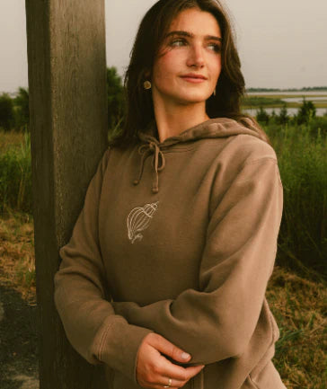Jetty Women’s Mollusca Hoodie Brown 1