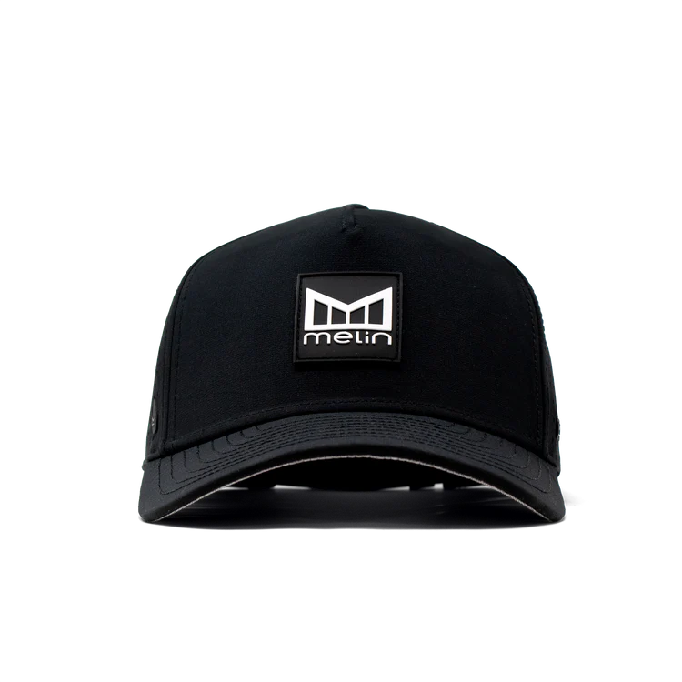 Melin Hydro Odysea Stacked Snapback Hat - Black 1