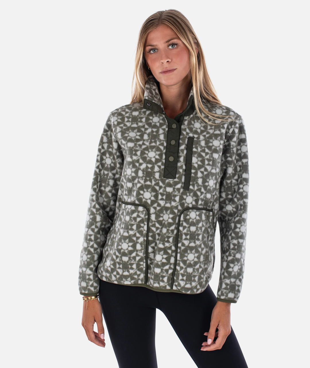 Jetty Women’s Juniper Fleece - Olive 
