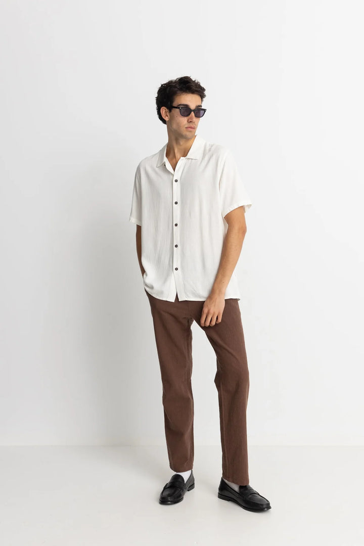 Rhythm Men’s Textured Linen Shirt - Natural 3
