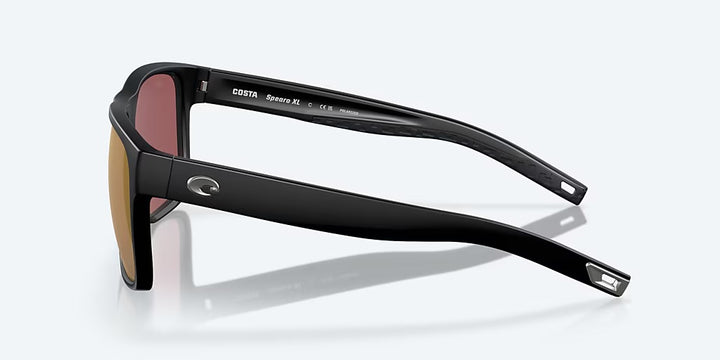 Costa Spearo XL 580G Sunglasses - Matte Black/Gold Mirror 2