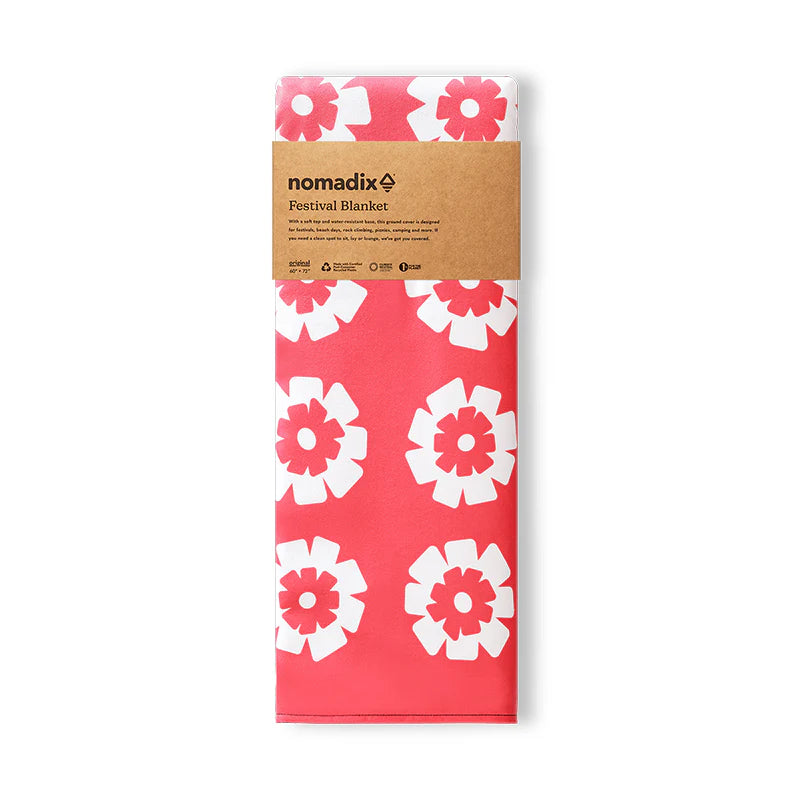 Nomadix Festival Blanket: Fresh Flowers Coral 1