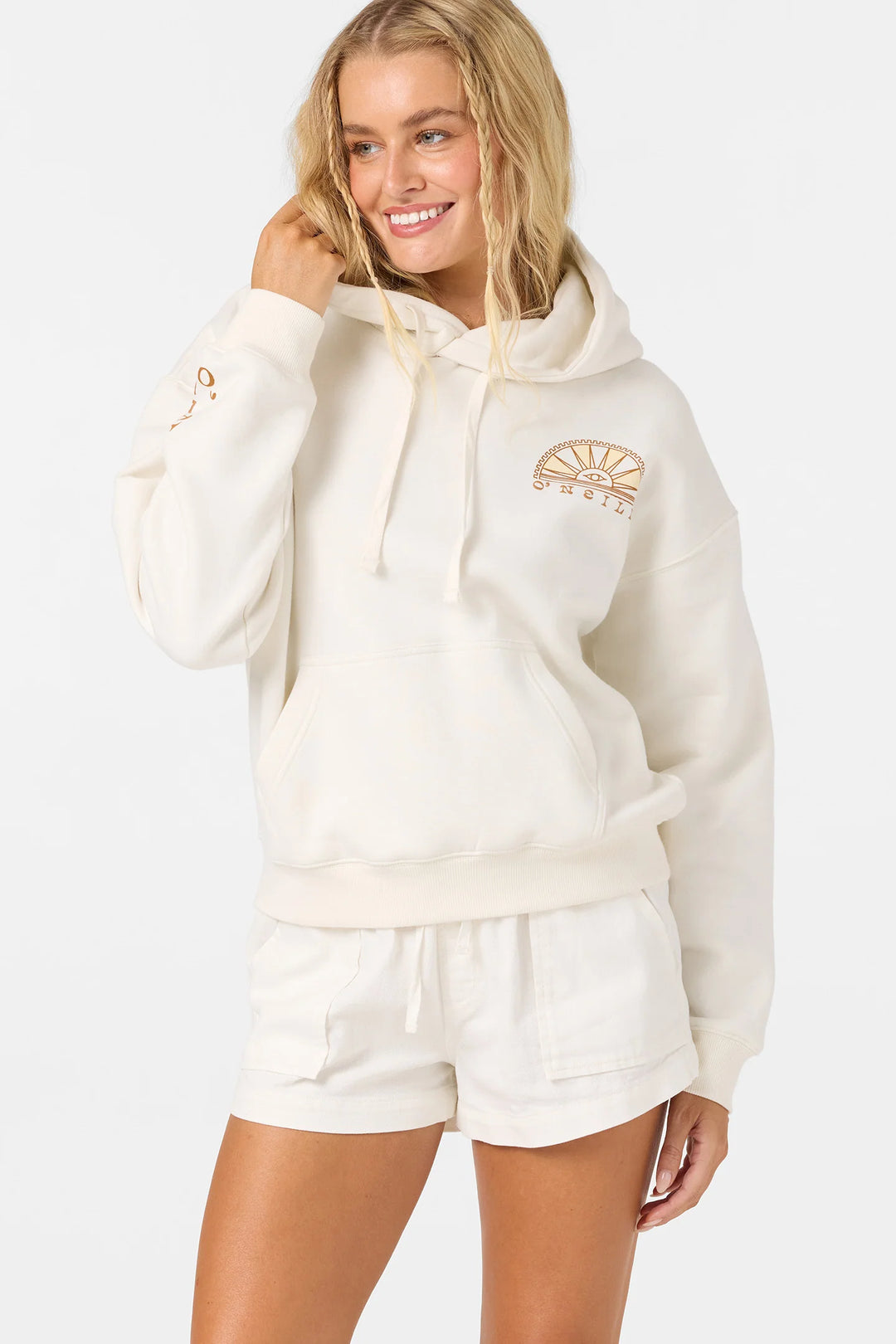 O'Neill Women's Sun Eye Relaxed Hoodie - Tofu 