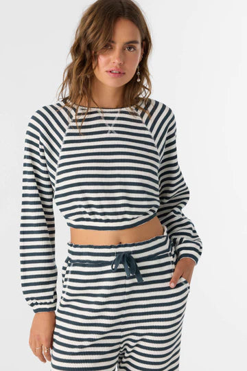 Oneill Women’s Tour Stripe Crew Long Sleeve Shirt