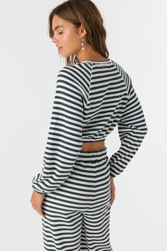 Oneill Women’s Tour Stripe Crew Long Sleeve Shirt