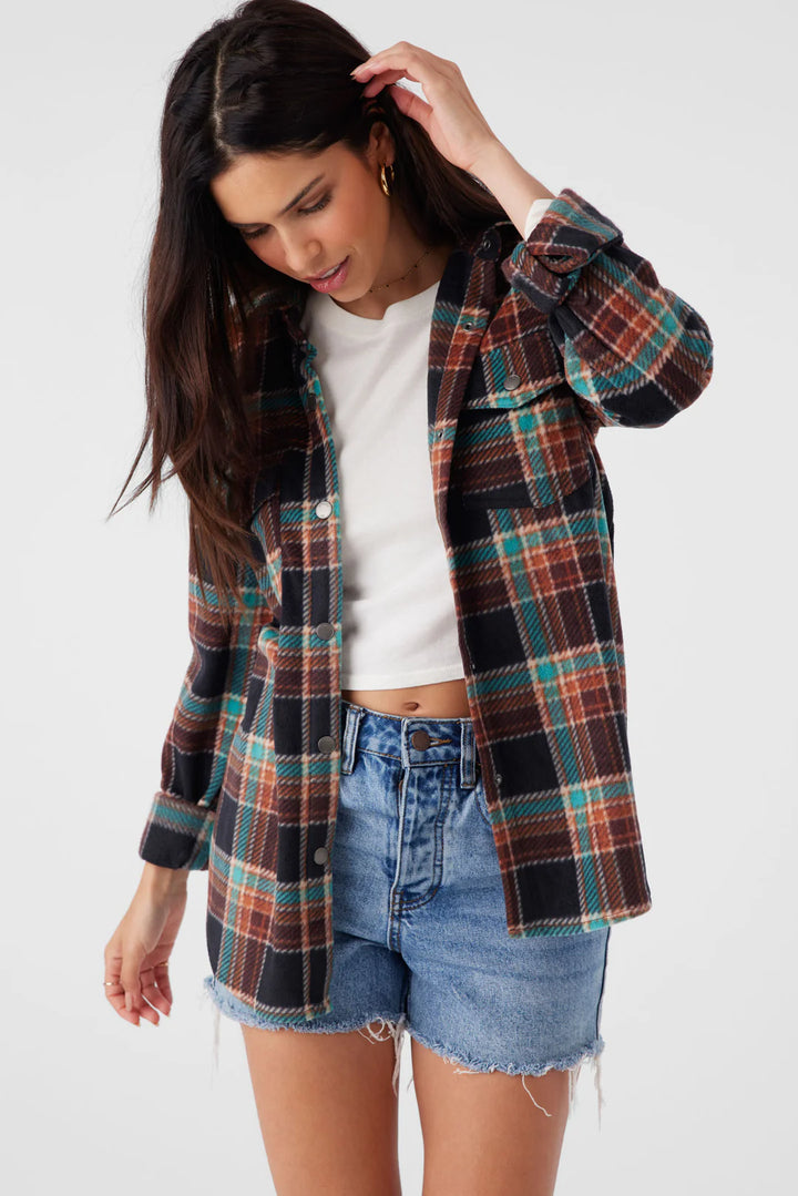 Oneill Women’s Zuma Fleece Flannel Shirt