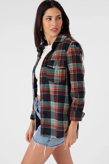 Oneill Women’s Zuma Fleece Flannel Shirt