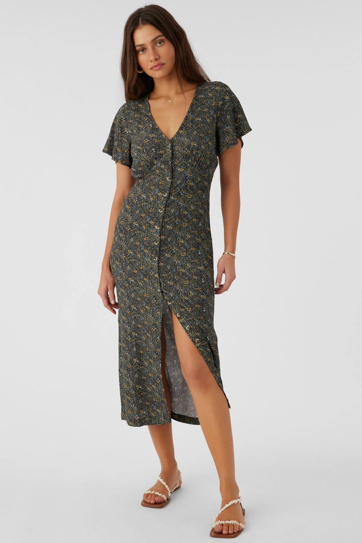 Oneill Women’s Rayney Ava Button Front Dress