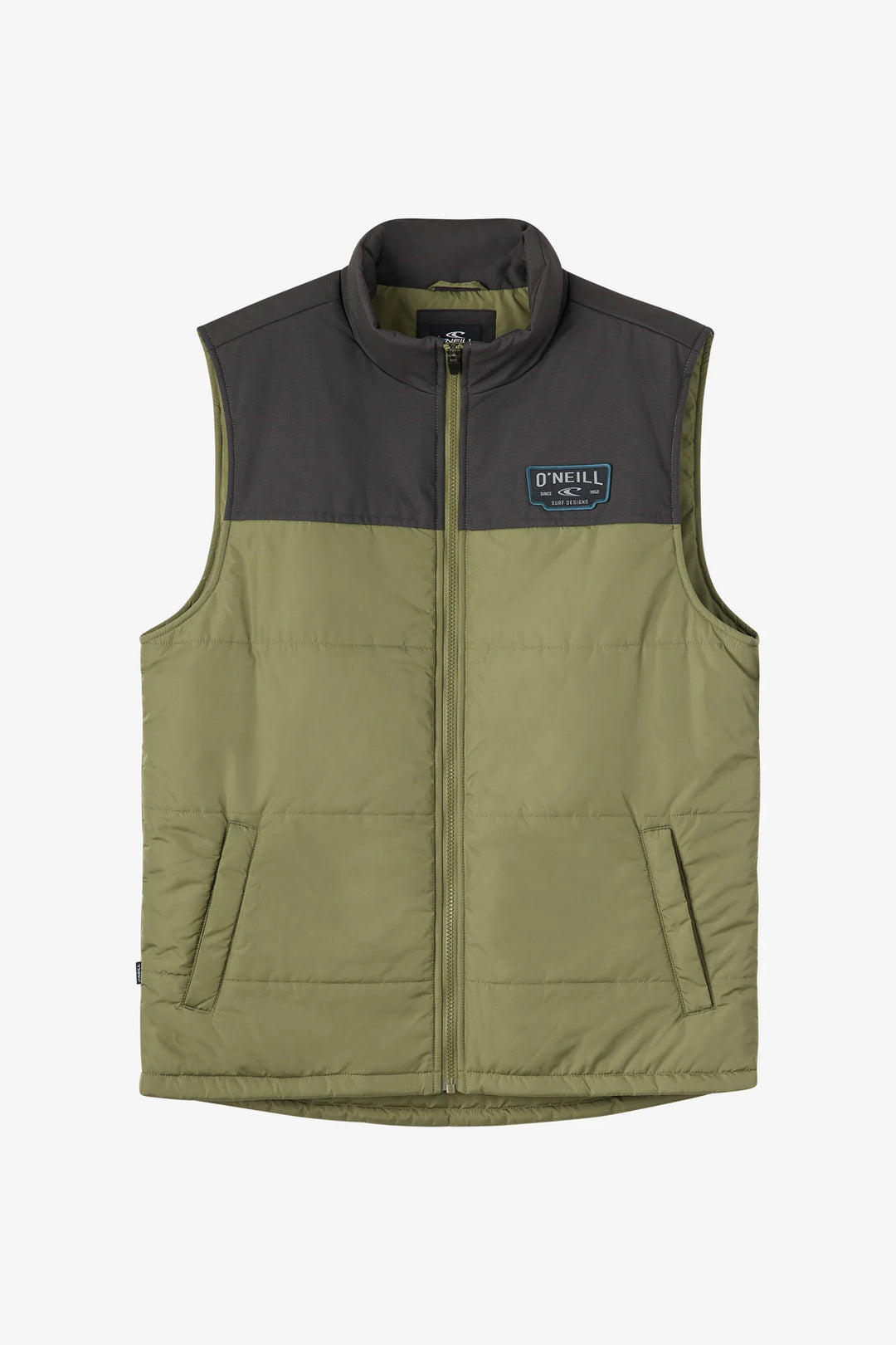 Oneill Men’s Vista Quilted Vest Jacket - Clover 4