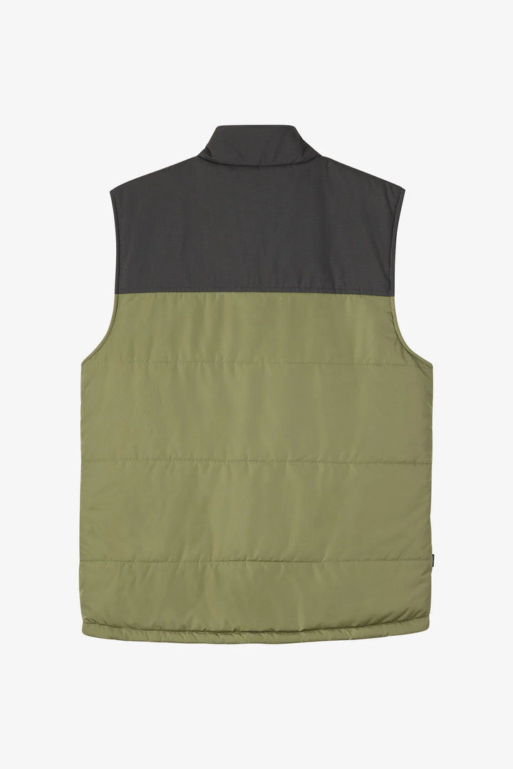 Oneill Men’s Vista Quilted Vest Jacket - Clover 5