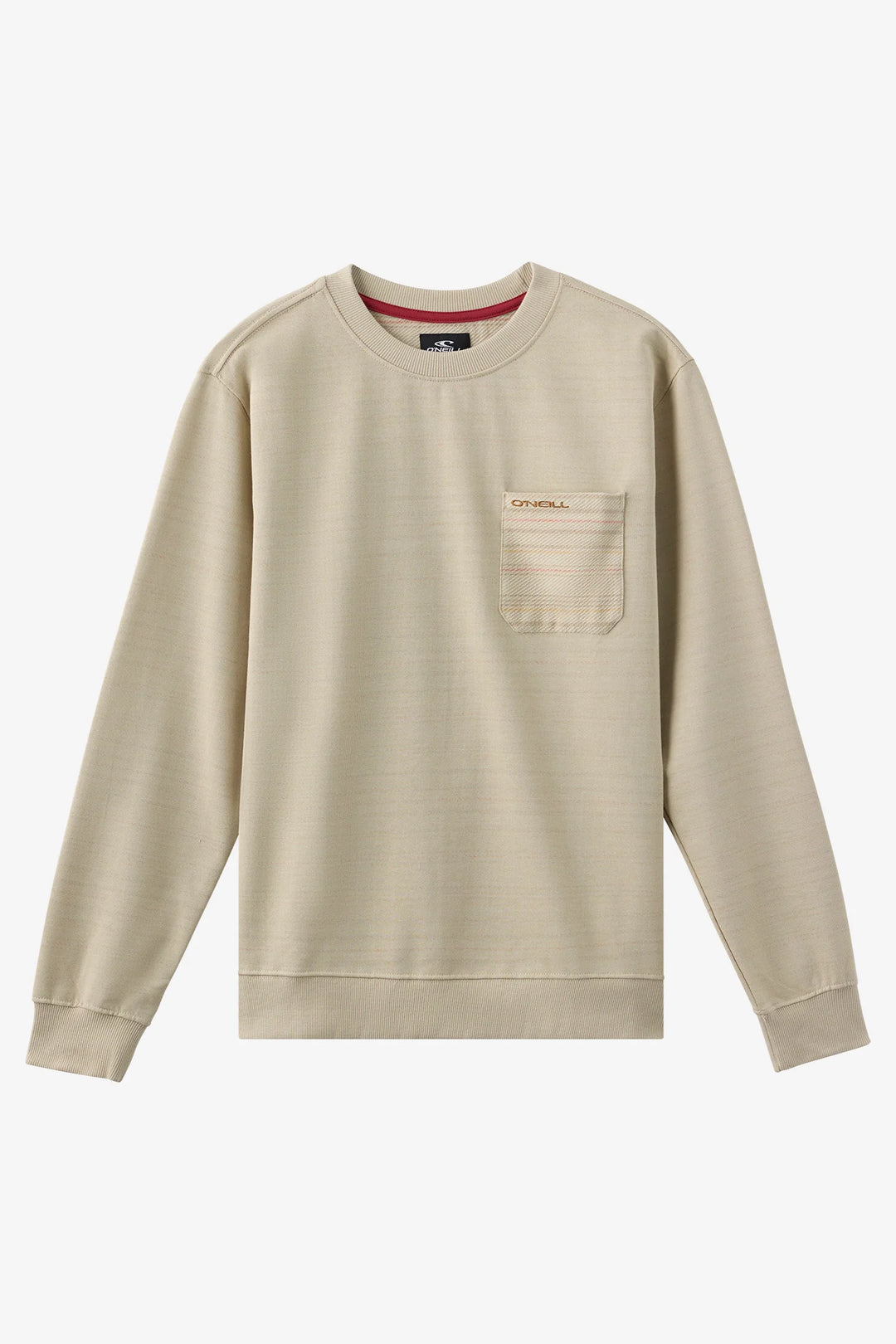 Oneill Men’s Bavaro Blocked Crew - Light Khaki 5