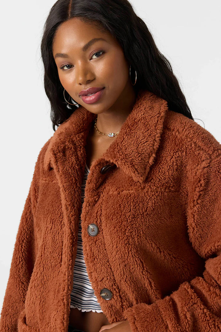Oneill Women's Huxlee Solid Jacket - Rustic Brown 3