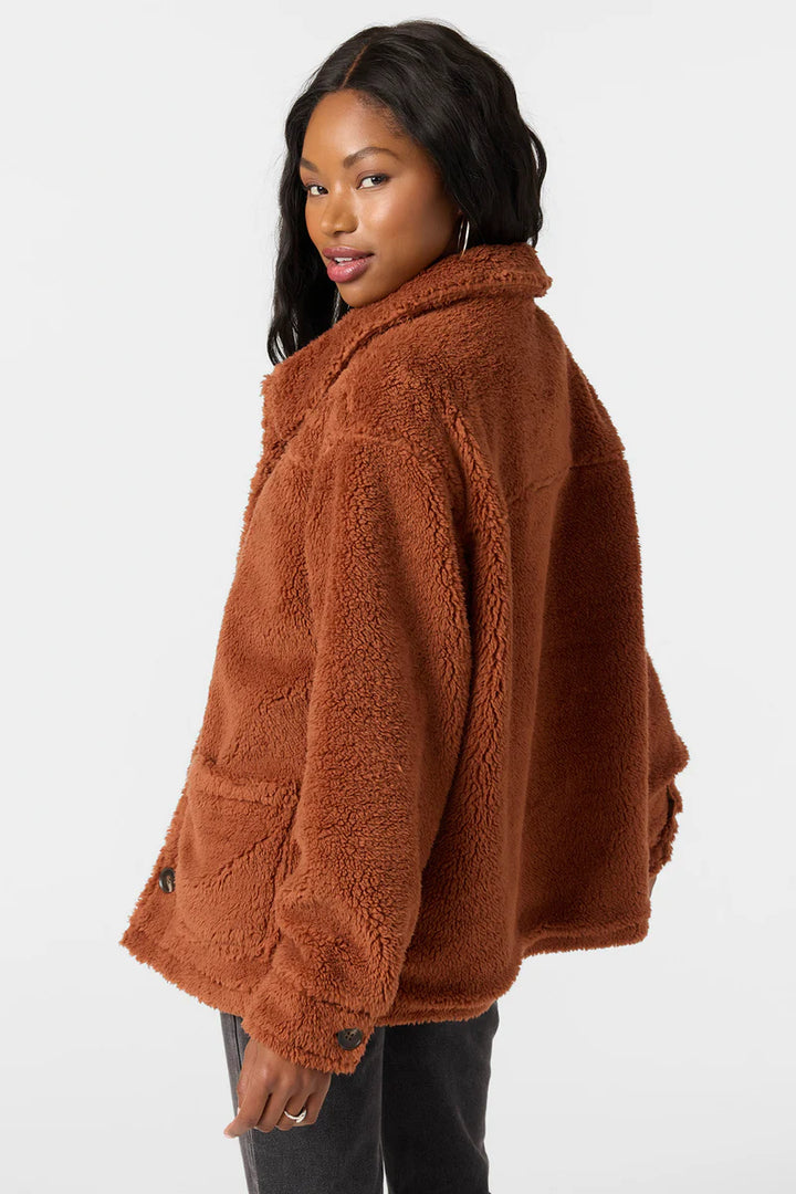 Oneill Women's Huxlee Solid Jacket - Rustic Brown 1