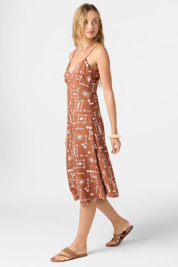 Oneill Women’s Darleen Midi Dress - Rust 2