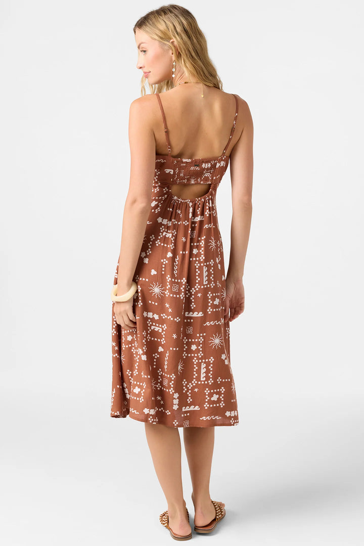 Oneill Women’s Darleen Midi Dress - Rust 1