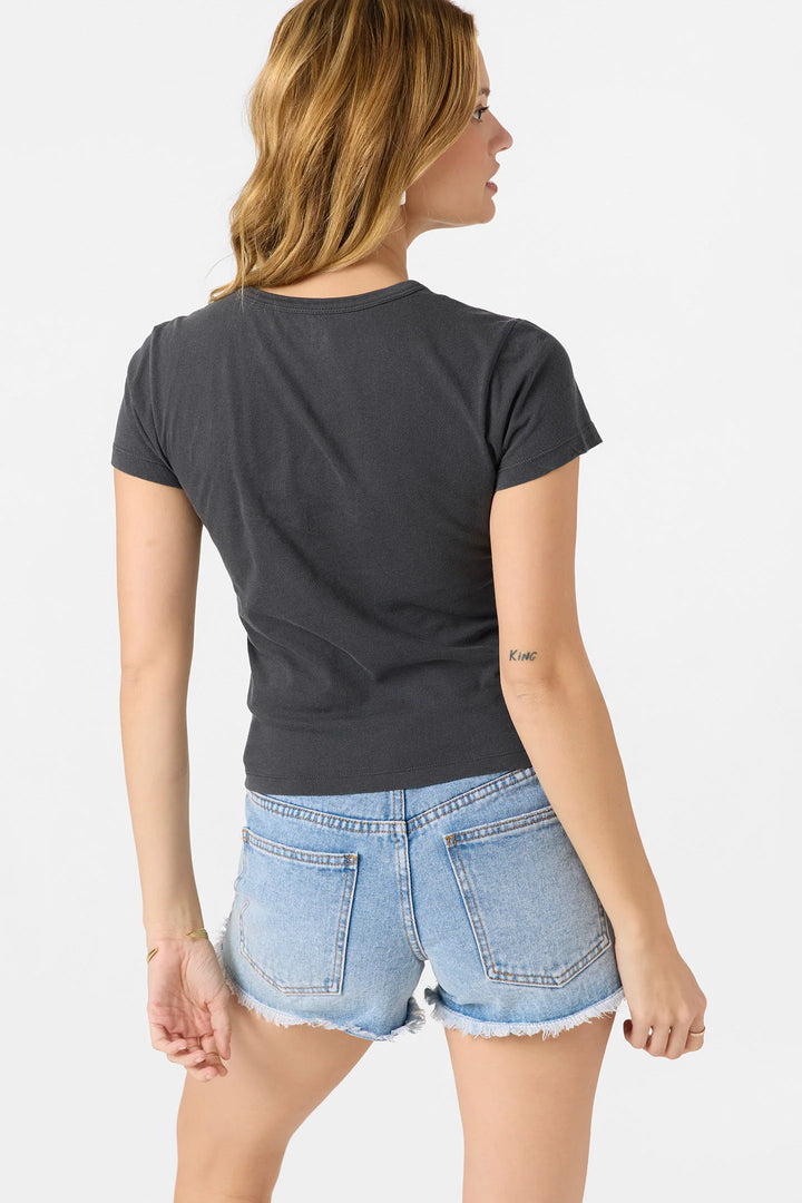Oneill Women’s Parrot Drift Tee - Washed Black 1