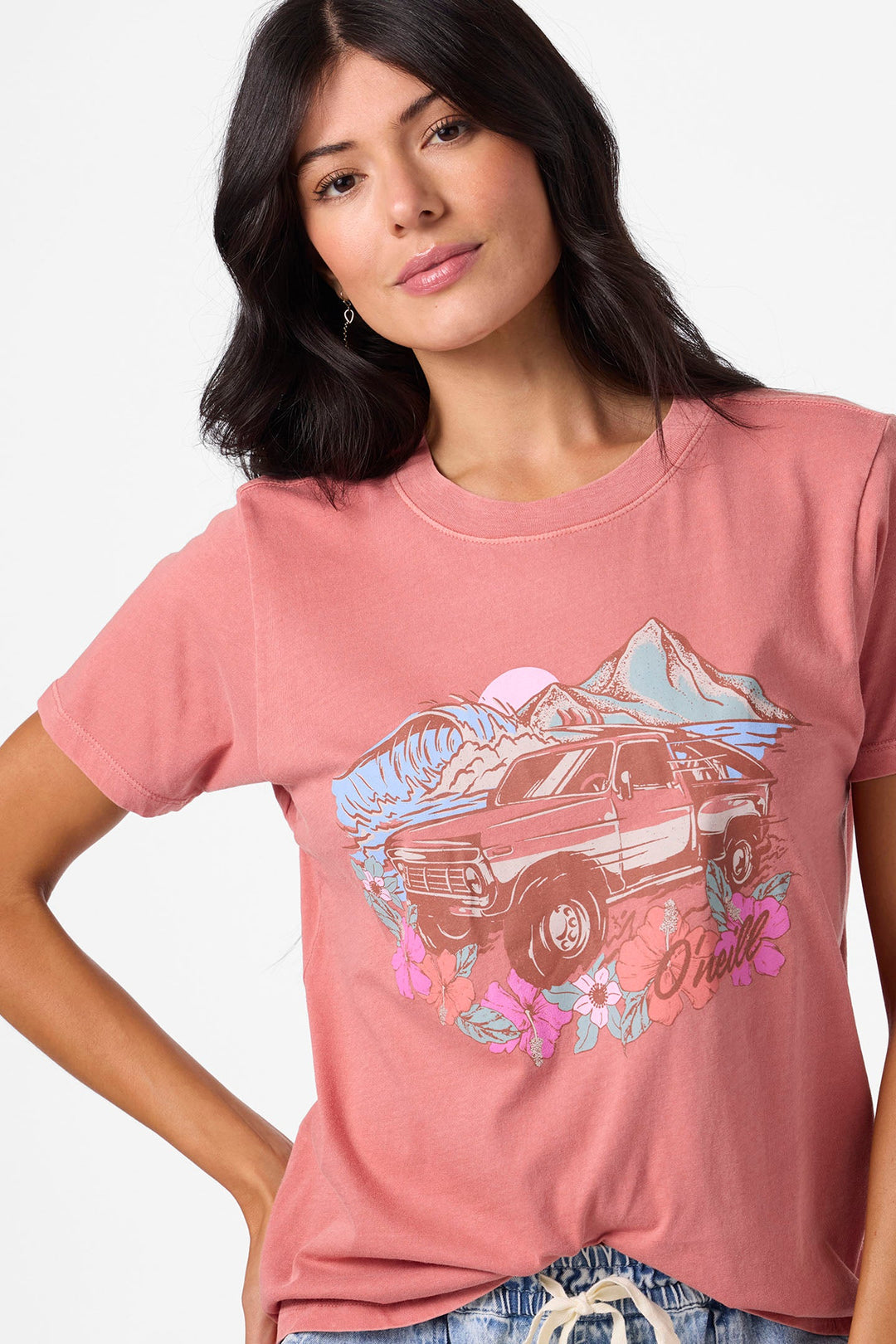 O Neill Girls Sunset Crossing Tee - DSN