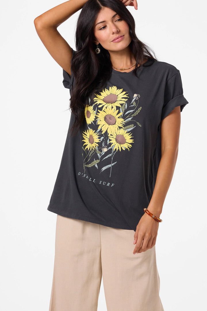 Oneill Women’s Botanic Blossom Tee - Washed Black 