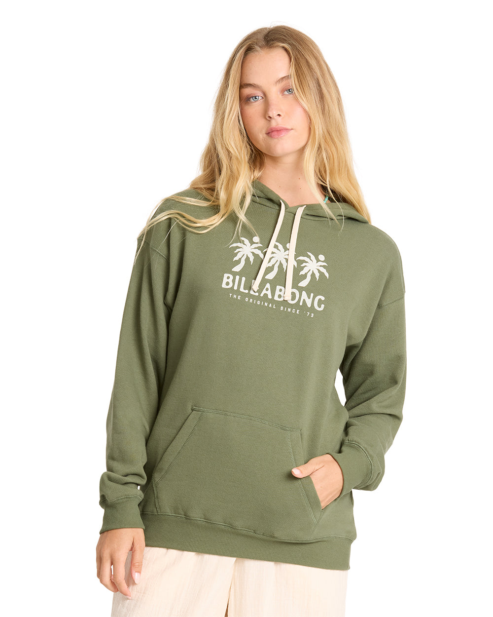 Billabong Women's Far From Shore Hoodie - Canteen