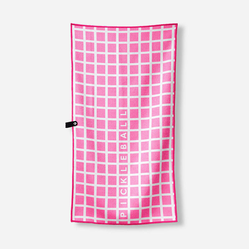 Nomadix Pickleball Towel: Pickleball Net Pink