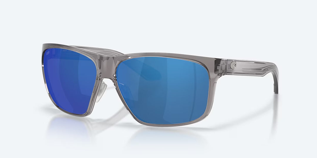Costa Trades 580P Sunglasses - Gray Crystal/Blue Mirror 