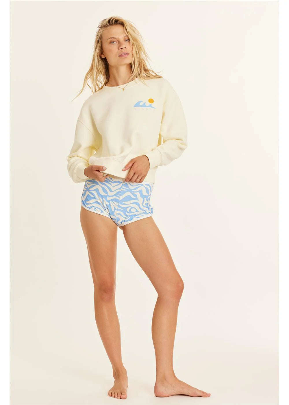 Sisstr Women's Good Times Crew Fleece - Sun