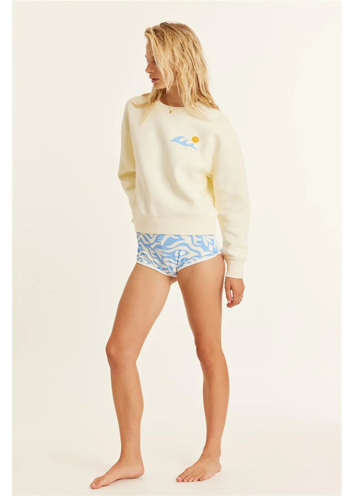 Sisstr Women's Good Times Crew Fleece - Sun 1