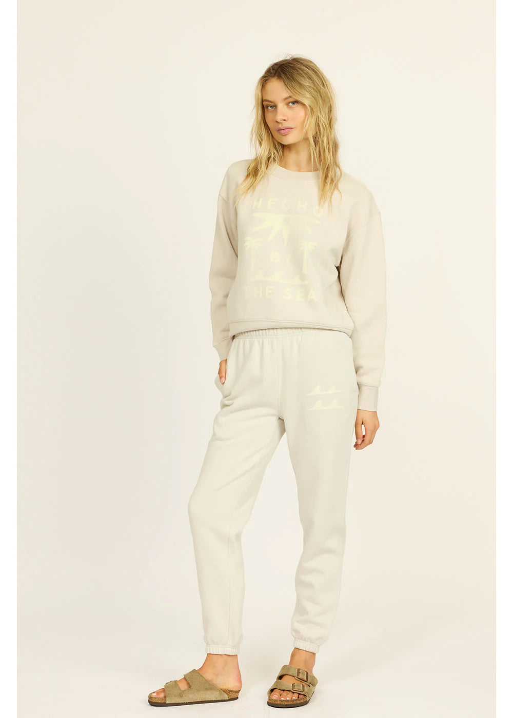 Sisstr Women's Surf Crew Ls Fleece - Sand 
