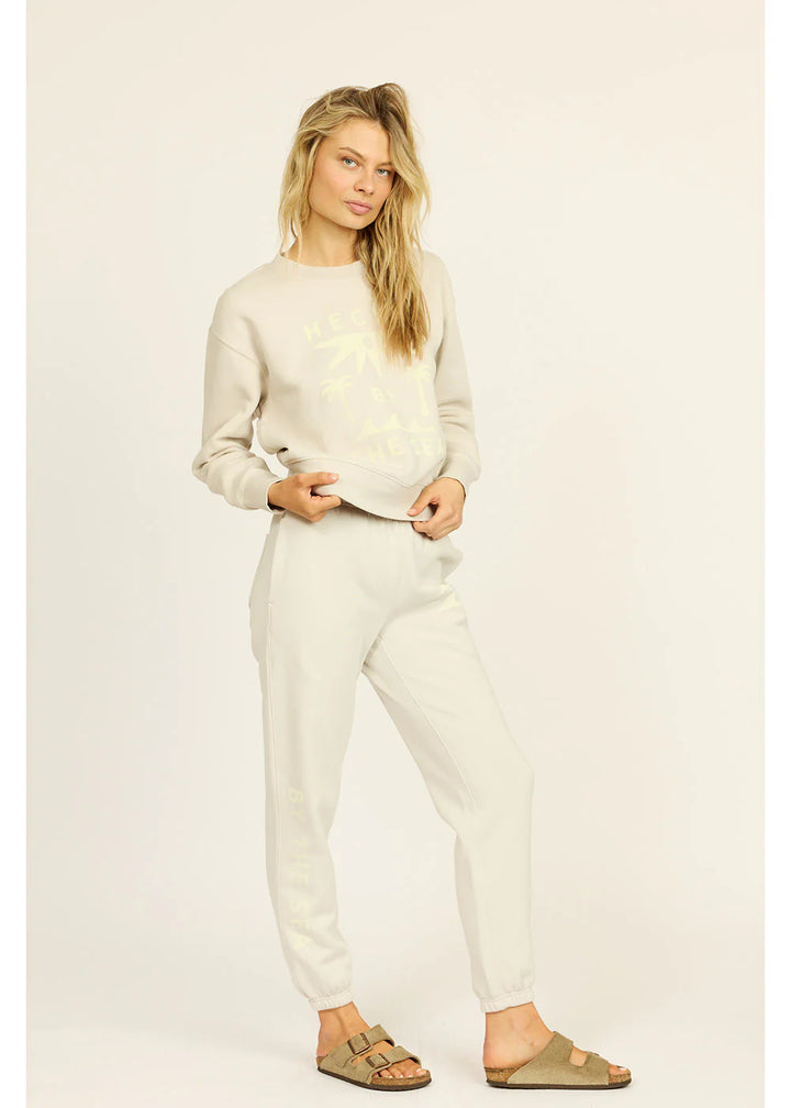 Sisstr Women's Surf Crew Ls Fleece - Sand 2