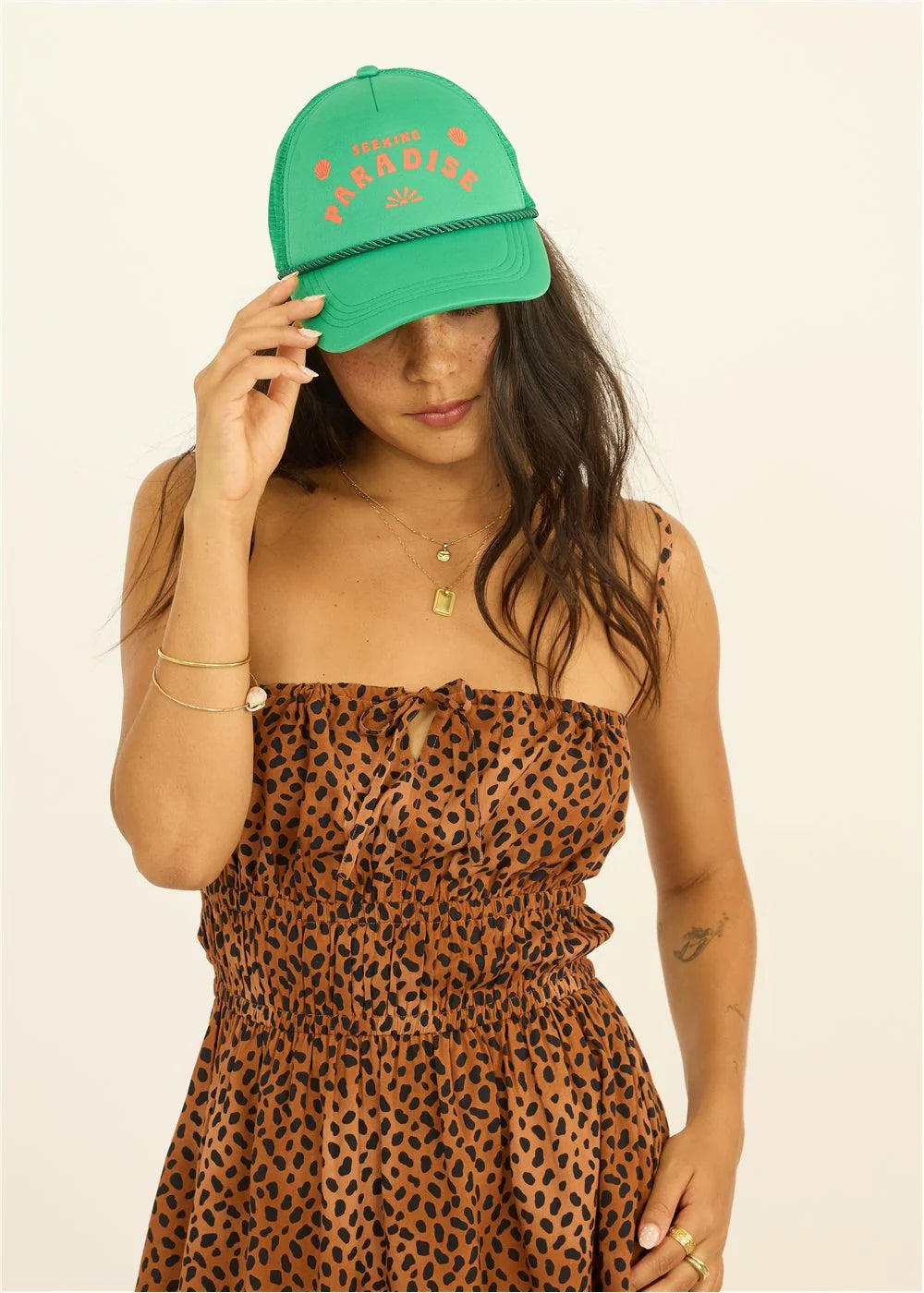 Sisstr Women's Summer Somewhere Foam Trucker - Sea Green