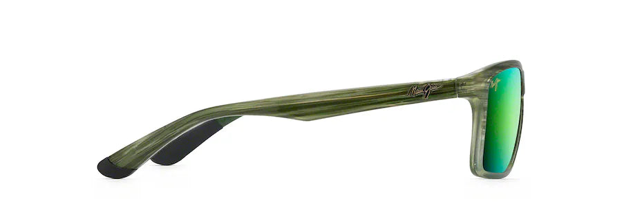 Maui Jim Onshore Polarized Sunglasses - Olive Stripe Fade/Maui Green 2