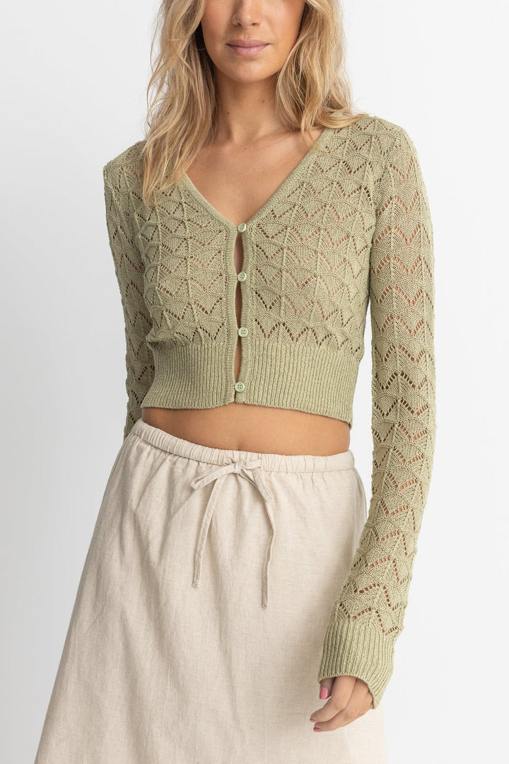 Rhythm Women's Akoia Knit Sage Sweater