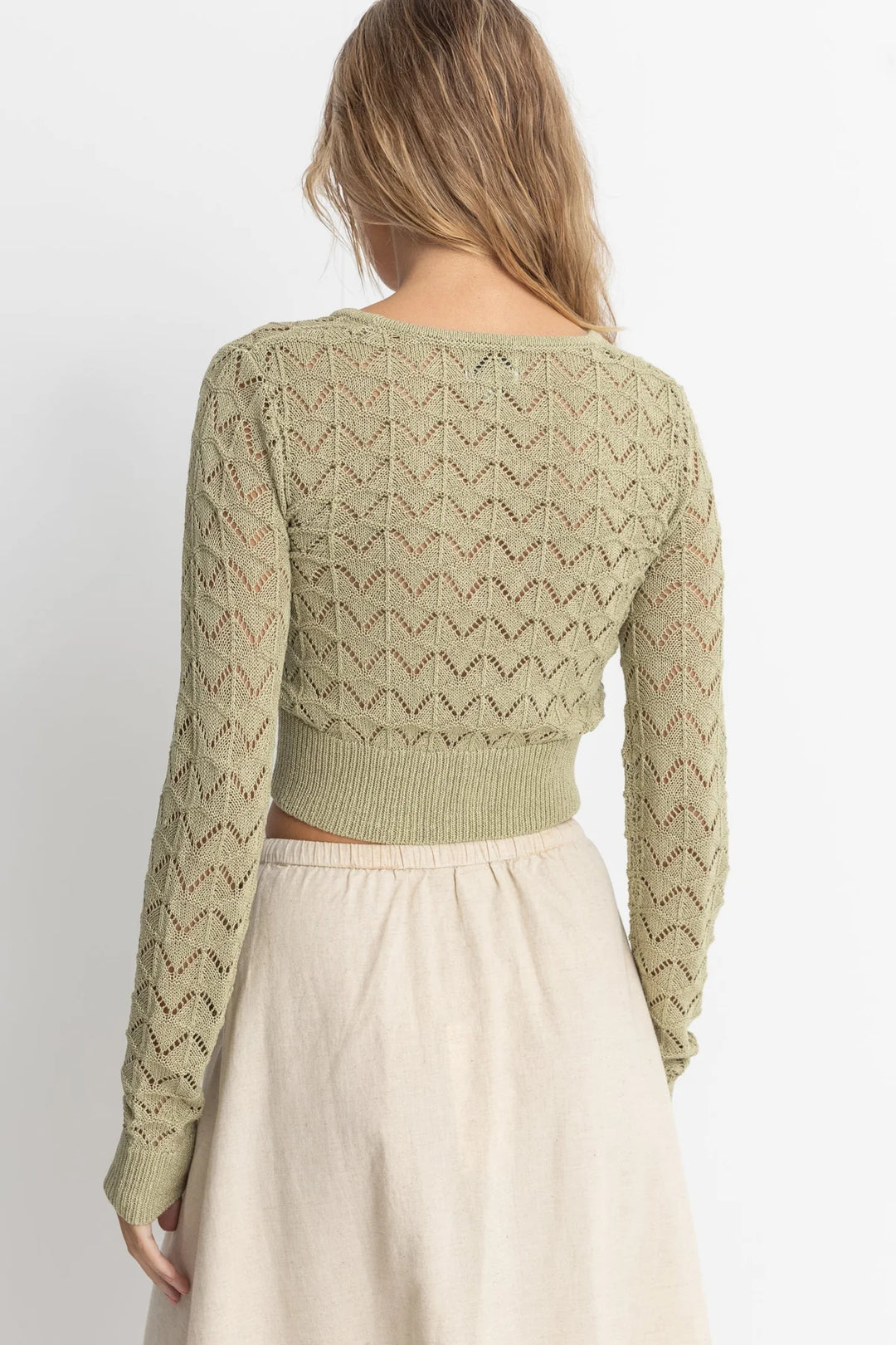 Rhythm Women's Akoia Knit Sage Sweater