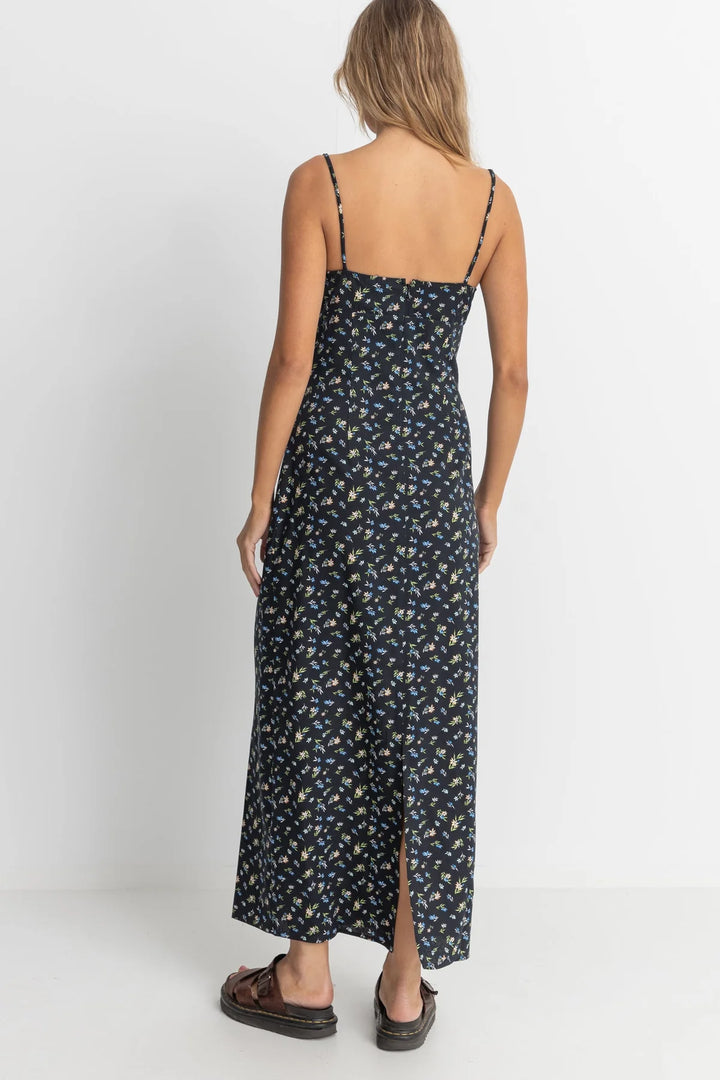 Rhythm Women's Fleur Floral Gathered Maxi Dress