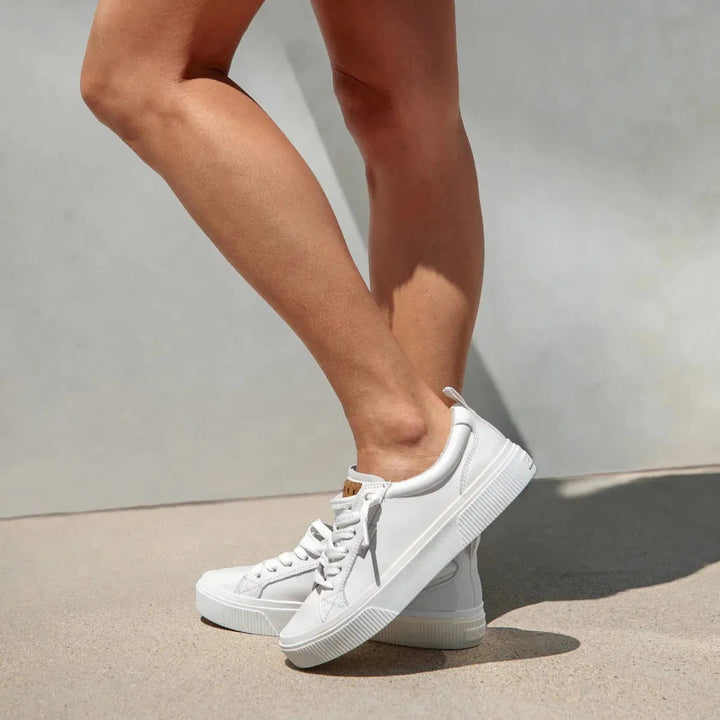 Reef Women's Lay Day Dawn Shoes - White Leather 7