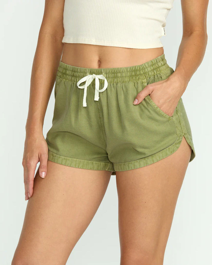 Billabong Women's Road Trippin Elastic Shorts - Avocado 4