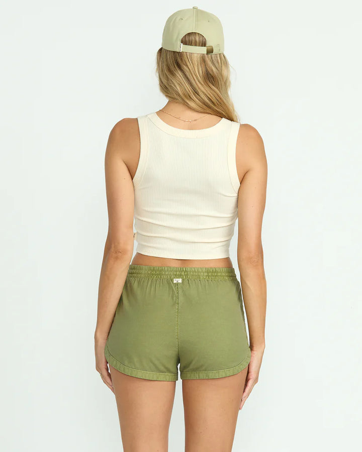 Billabong Women's Road Trippin Elastic Shorts - Avocado 1