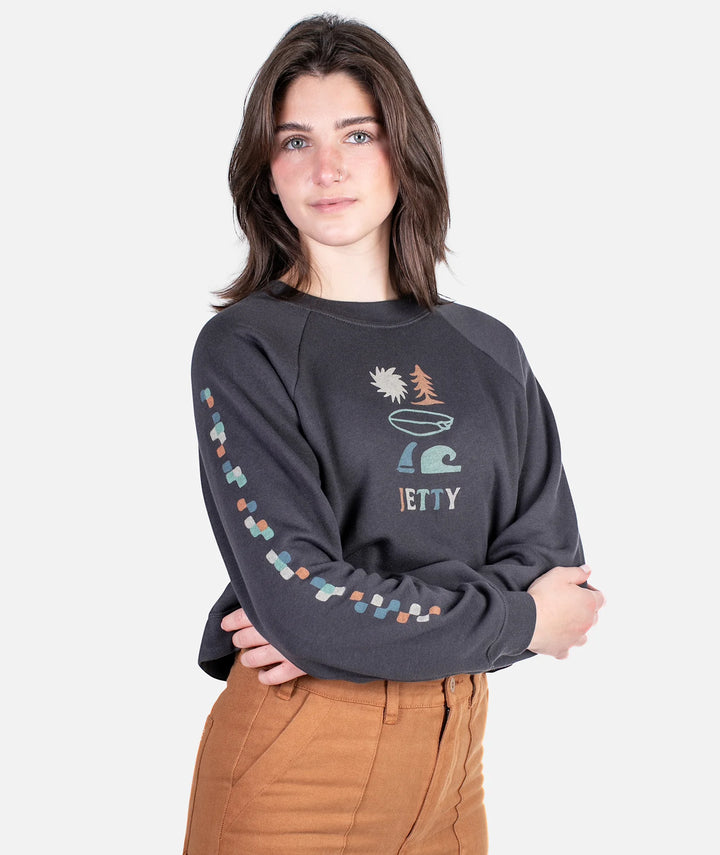 Jetty Women's Terrains Raglan Fleece