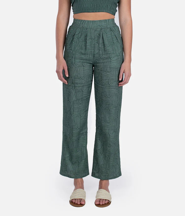 Jetty Women's Montauk 2.0 Pant Green pic 1 | SoHa Surf Shop